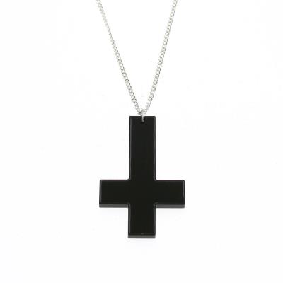 Punky Pins Inverted Cross Necklace 