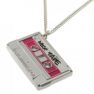 Punky Pins Reversible Metal Mix Tape Necklace