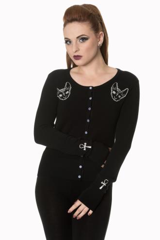 Banned 9 Lives Cat Sphynx Cardigan