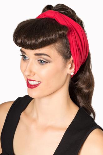Banned No Talking Vintage Retro Headband - Red, Black or Purple