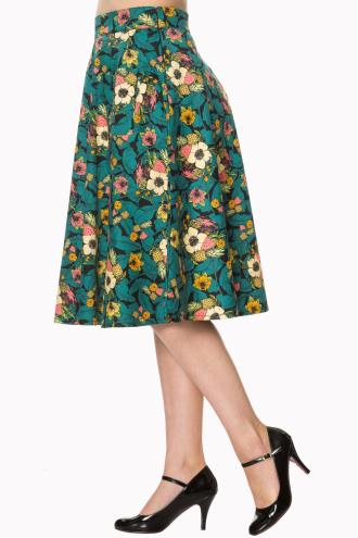 Banned Daytrip Vintage Retro Pleated Skirt