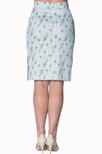 Banned Peacock Pencil Skirt
