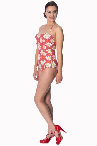 Banned Crazy Daisy Halter Swimsuit