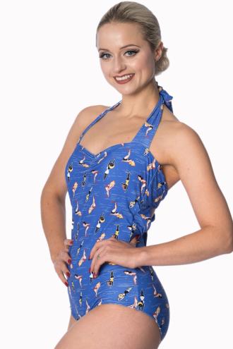 Banned Dive In Halter Swimsuit