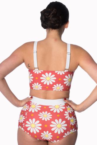 Banned Crazy Daisy Built Up Plus Size Bikini Top
