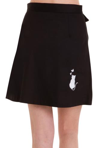 Banned Meow Skirt - White or Black