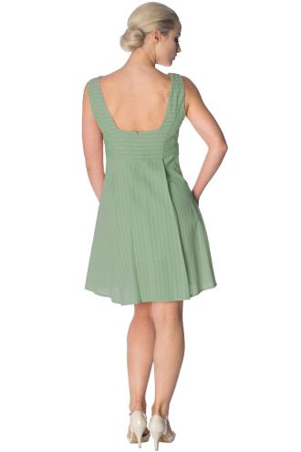 Banned Make a Wish Tabs Dress - Green or Off-White