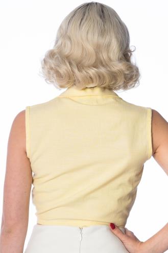 Banned Floral Days Plus Size Tie Shirt - Yellow or Blue