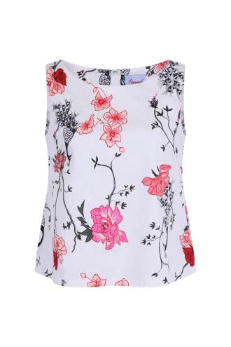 Dancing Days Peacock Baroque Top - Cream or Teal