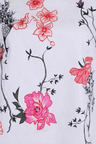 Dancing Days Peacock Baroque Top - Cream or Teal