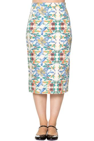 Banned Mandala Vintage Retro Pencil Skirt