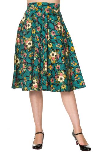 Banned Daytrip Vintage Retro Pleated Skirt