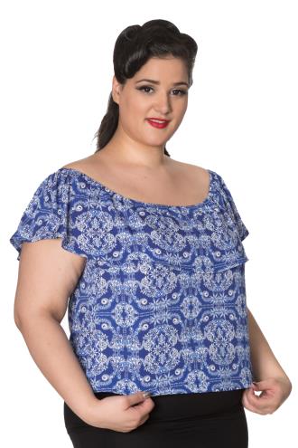 Banned Celestial PLUS SIZE Off Shoulder Top