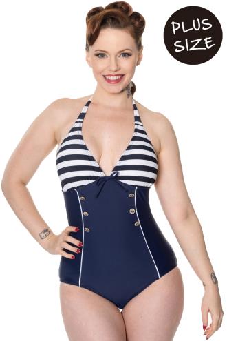 Banned Get In Line PLUS SIZE Onepiece