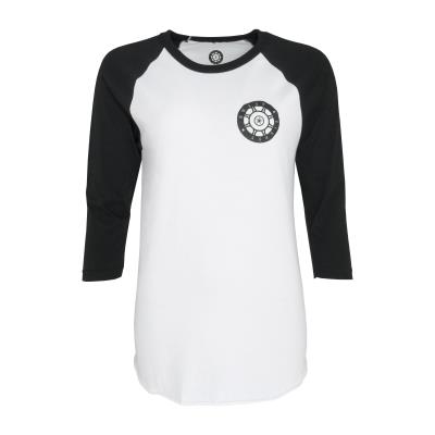 Sweet80 Disco Logo 3/4 Sleeve Raglan Tee - White / Black