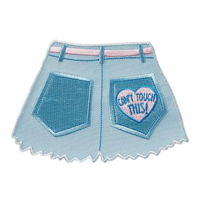 Punky Pins Hot Pants Can't Touch This Embroidered Iron On Patch