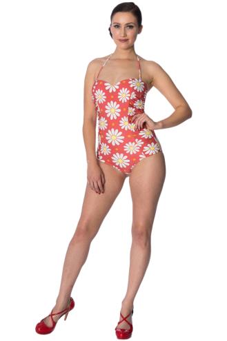 Banned Crazy Daisy Halter Swimsuit