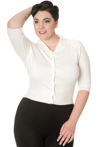 Banned April Shortsleeve Plus Size Cardigan - 11 Colours Available