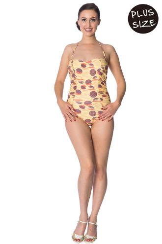 Banned Parasol Ruching Plus Size Swimsuit