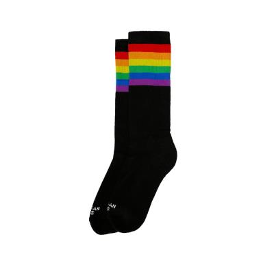 American Socks Rainbow Pride Mid High Socks - Black