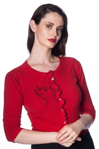 Banned Cat Scallop Collar Cardigan - 8 Colours Available
