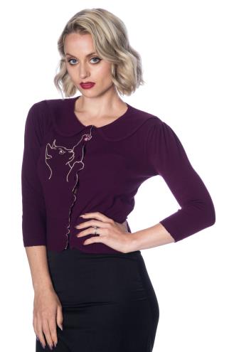 Banned Cat Scallop Collar Cardigan - 8 Colours Available