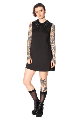 Lost Queen Urban Vamp Collar Studs Dress