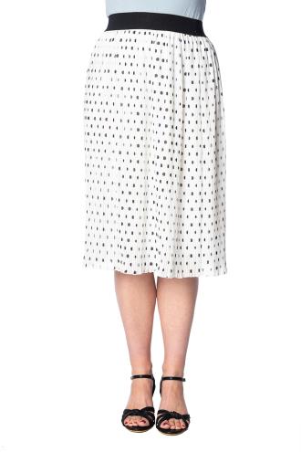 Dancing Days Retro Dots About Spots Skirt - White or Pink