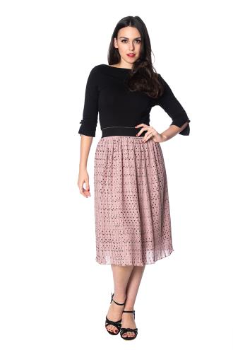 Dancing Days Retro Dots About Spots Skirt - White or Pink