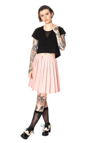 Lost Queen Urban Vamp Pleats Skirt  