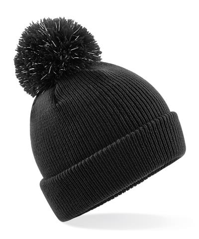 Beechfield Junior Reflective Bobble Beanie - 7 colours to choose 