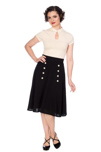 Dancing Days Vintage Flared Cute As A Button Skirt - Available in 7 Colours