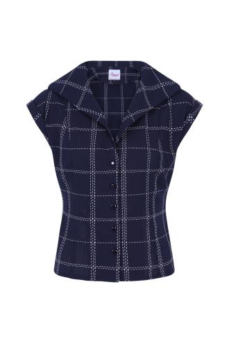 Dancing Days 20's Retro Chill Checks Blouse