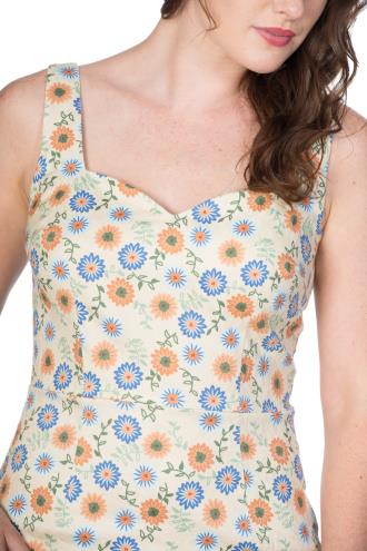 Lost Queen Flower Power Pencil Dress