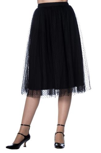 Banned Timea Tule Skirt - Black or Burgundy