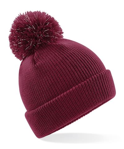 Beechfield Junior Reflective Bobble Beanie - 7 colours to choose 