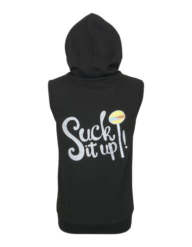 Sweet80 Suck It Up Sleeveless Zip Hoodie - Black