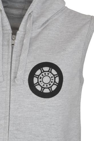 Sweet80 Suck It Up Sleeveless Zip Hoodie - Heather Grey