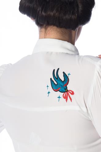 Banned Free As A Bird Plus Size Blouse - White, Black or Navy