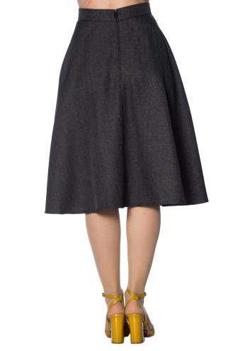 Banned Plus Size Secretary Flare Skirt - 2 Colours