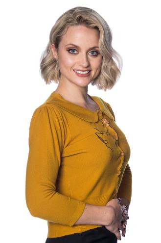 Banned Plus Size Cat Scallop Collar Cardigan - 8 Colours Available