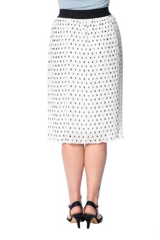 Dancing Days Retro Dots About Spots Skirt - White or Pink