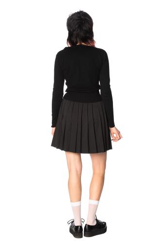 Lost Queen Urban Vamp Pleats Skirt  