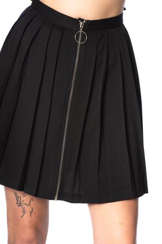 Lost Queen Urban Vamp Pleats Skirt  