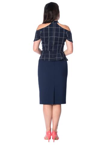 Dancing Days Chill Checks Peplum Top 