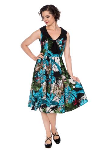 Dancing Days Retro Blue Tropics Dress 