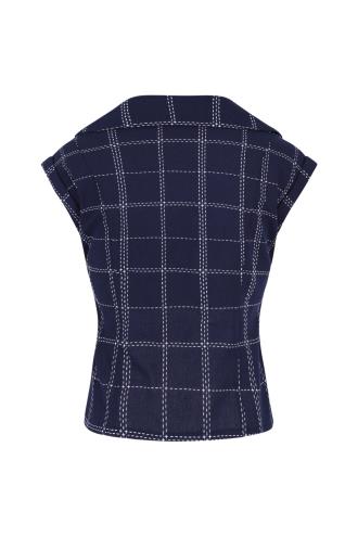 Dancing Days 20's Retro Chill Checks Blouse