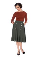 Dancing Days Vintage Flared Cute As A Button Skirt - Available in 7 Colours