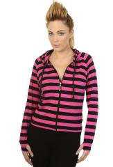 Banned Cat Ears Striped Hoodie