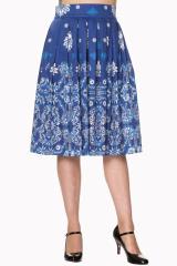 Banned Follow You Vintage Retro Skirt - White or Blue